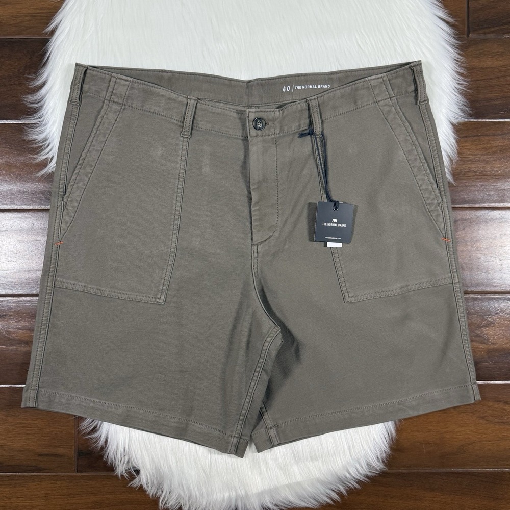 Normal Brand Men's Size 40 Taupe Comfort Terry Utility Shorts